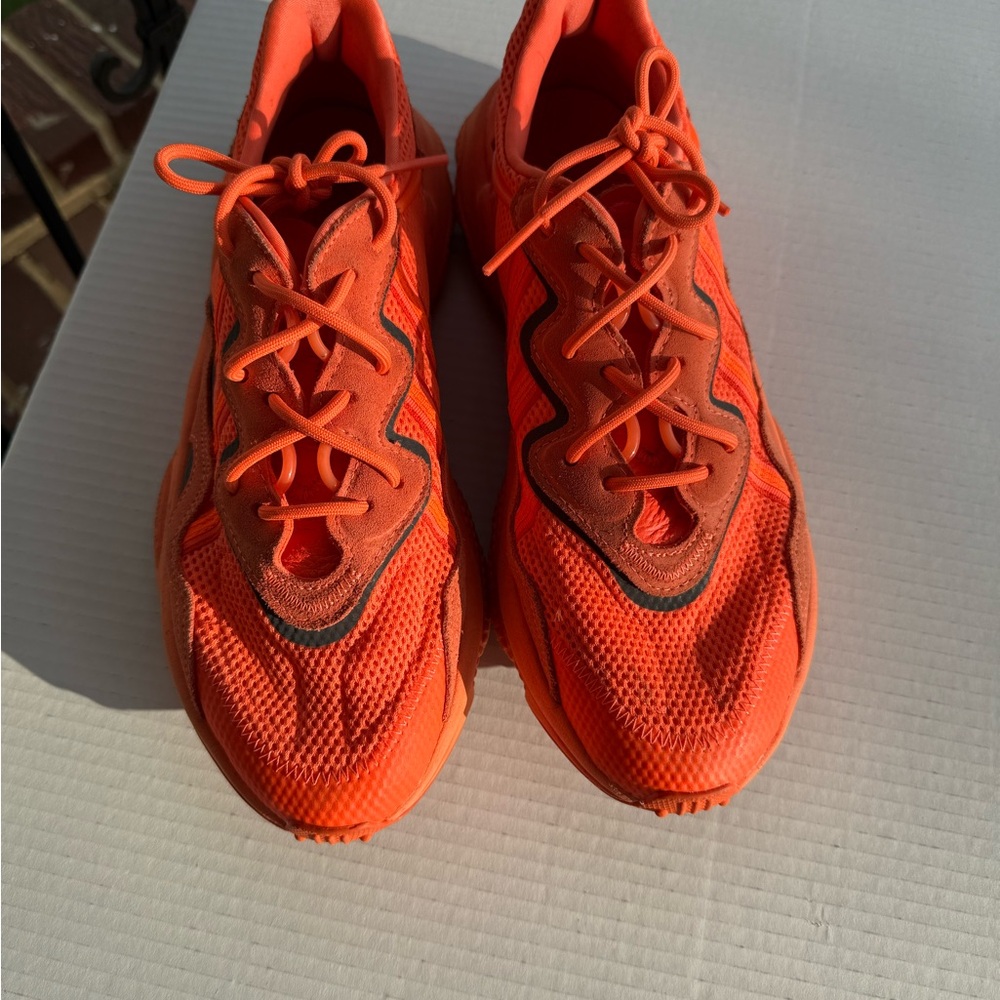 adidas Originals Ozweego Men's Lace-Up Sneakers, Orange, Size 11 - Picture 3 of 8